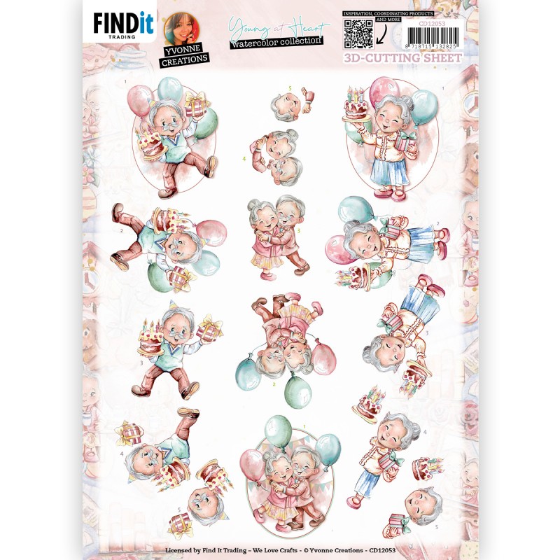 3D Cutting Sheet - Yvonne Creations - Young at Heart - Party