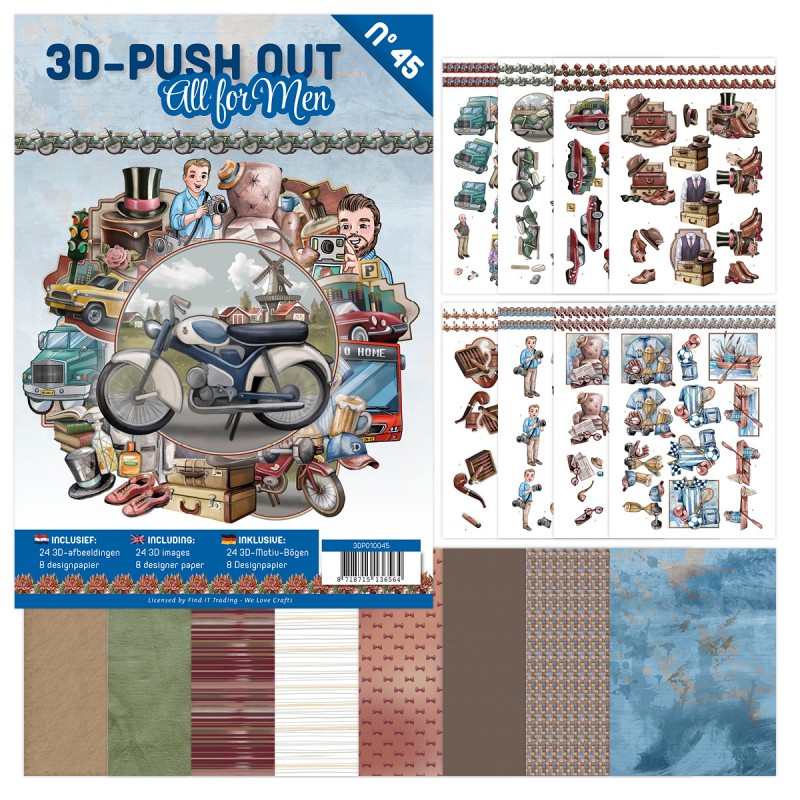 3D Push-Out Book 45 - All for men