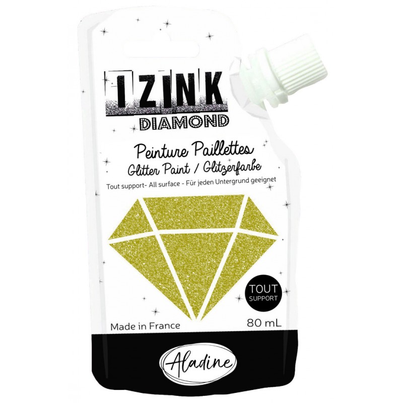 Gold Glitter Paint Izink Diamond