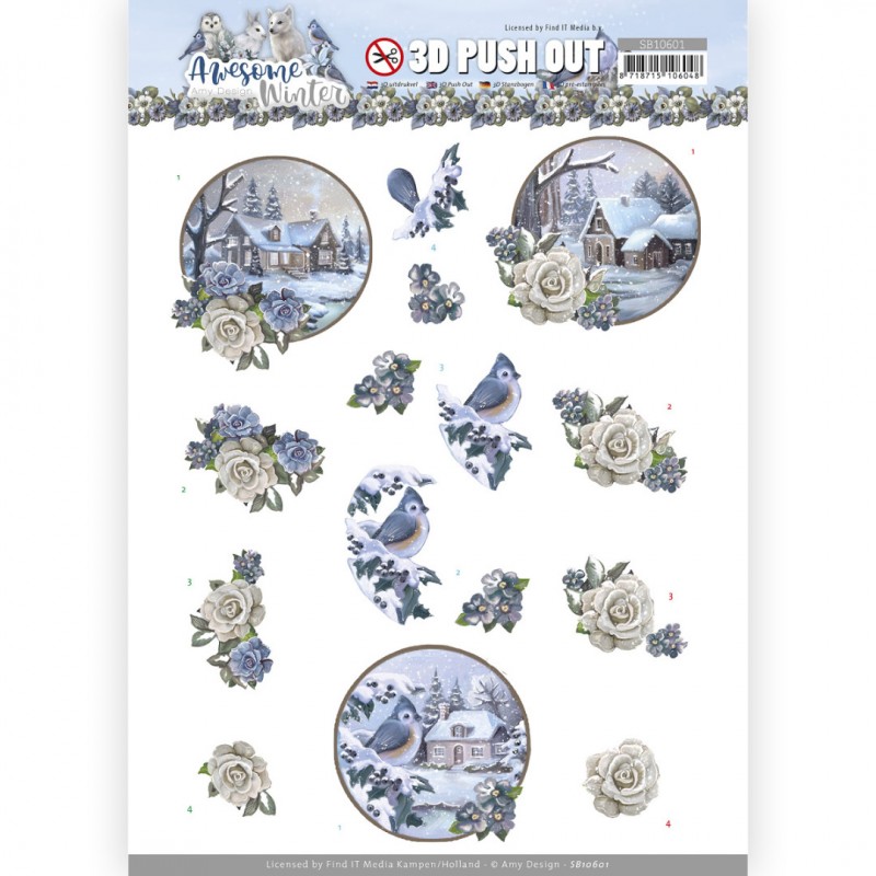 3D Push Out - Amy Design - Awesome Winter - Winter Village