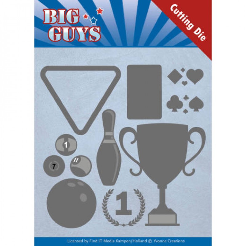 Play to Win - Big Guys - Stanzschablone - Yvonne Creations