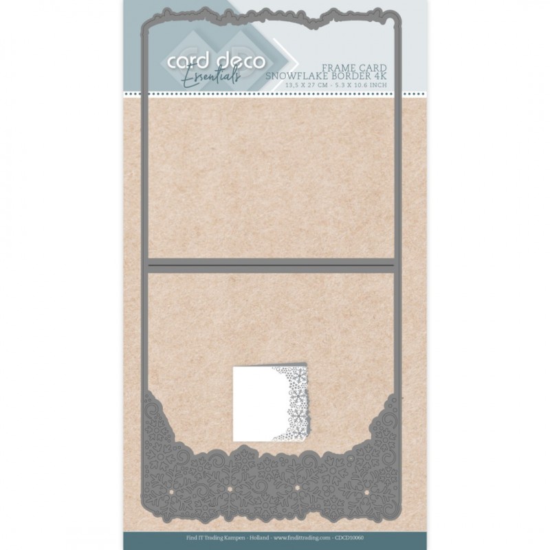 Card Deco Essentials Frame Dies - Snowflake Border 4K
