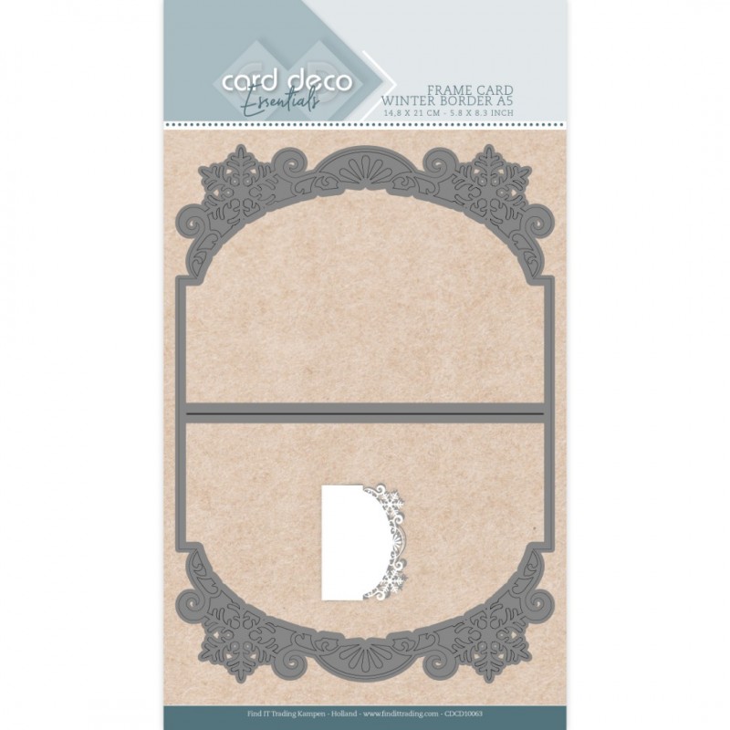 Card Deco Essentials Frame Dies - Winter Border A5