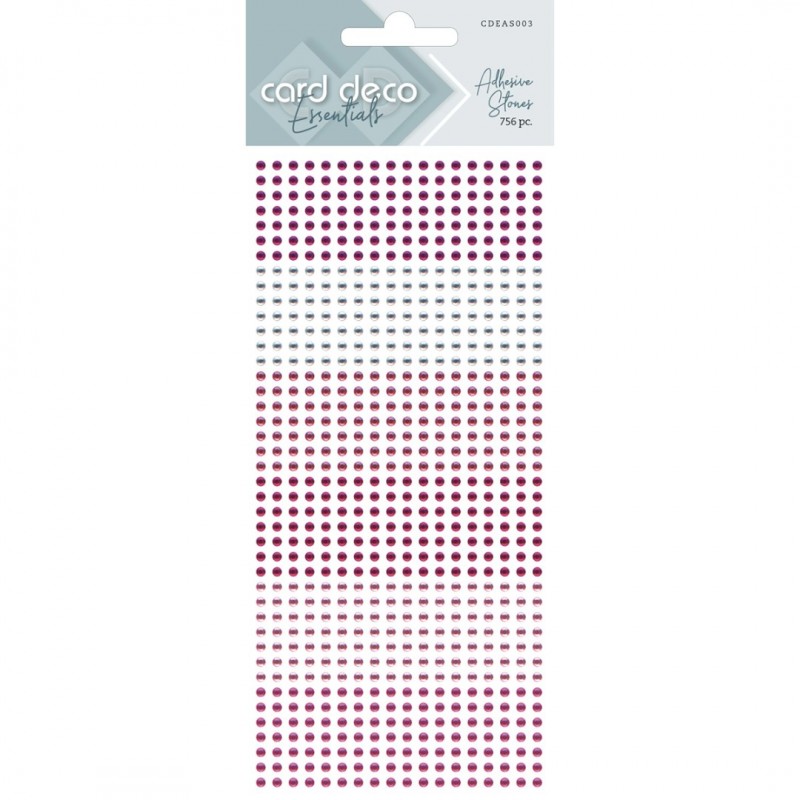 Card Deco Essentials - Adhesive Stones - Pink