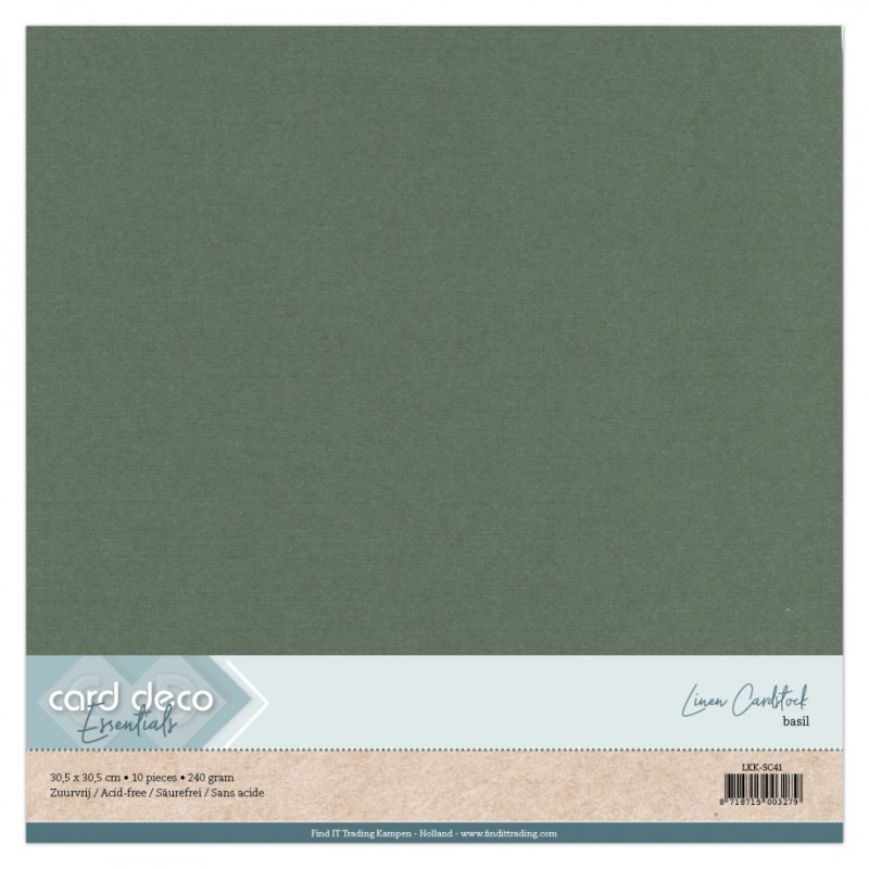 Scrap basil Linen Cardstock