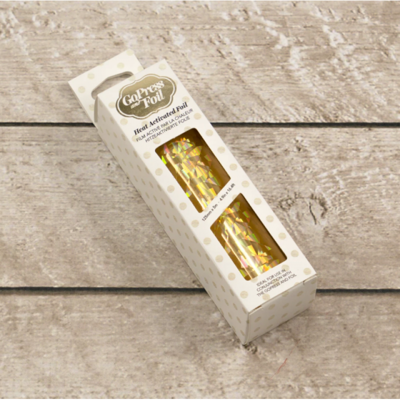 Gold (Schillerndes dreieckiges Muster) - Hitzeaktivierte Folie
