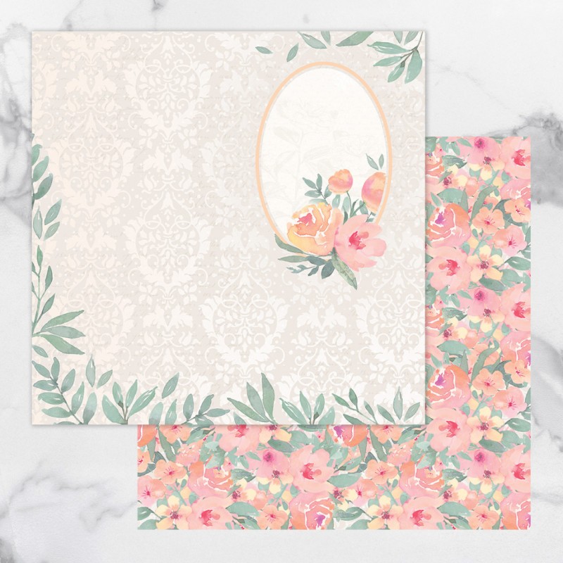 Nr. 7 Double Sided Patterned Papers Secret Love (5pc)