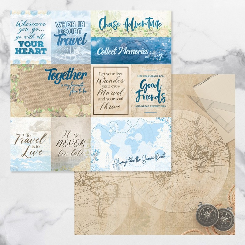 New Adventures Double Sided Patterned Papers 1 (5pc)