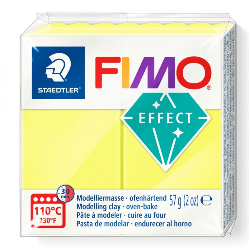 Geel neon boetseerklei Fimo effect 57g