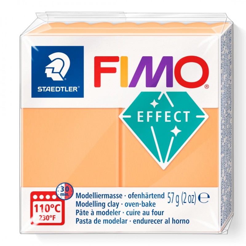Oranje neon boetseerklei Fimo effect 57g