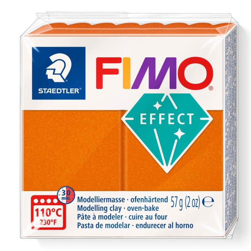 Fimo effect metallic 57 g oranje