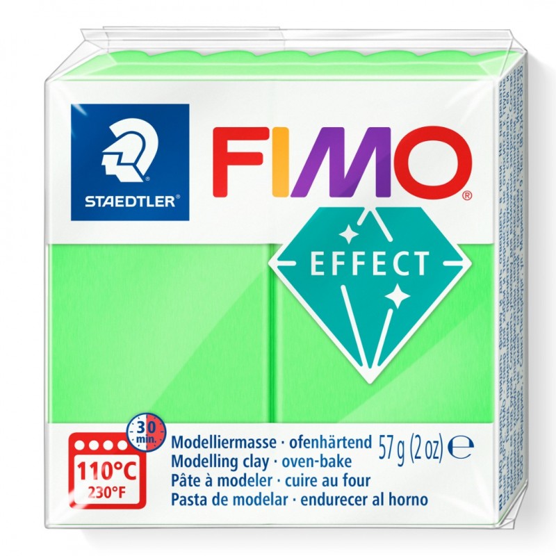Groen neon boetseerklei Fimo effect 57g