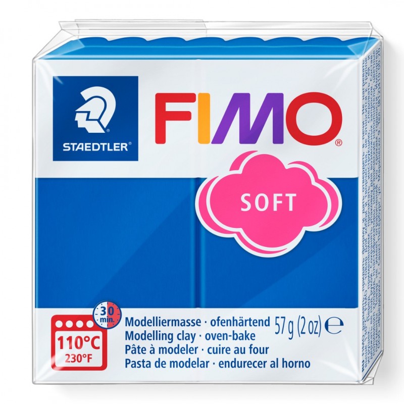 Fimo soft boetseerklei 56 g pacificblauw