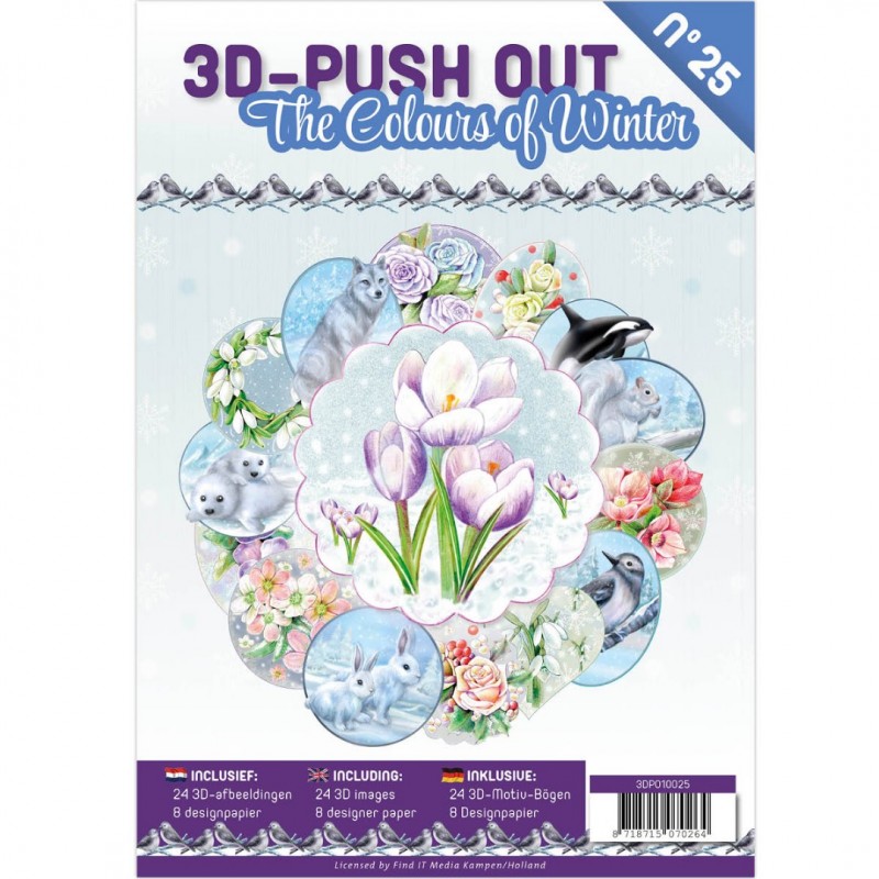 3D Push Out book 25 - The Colours of Winter