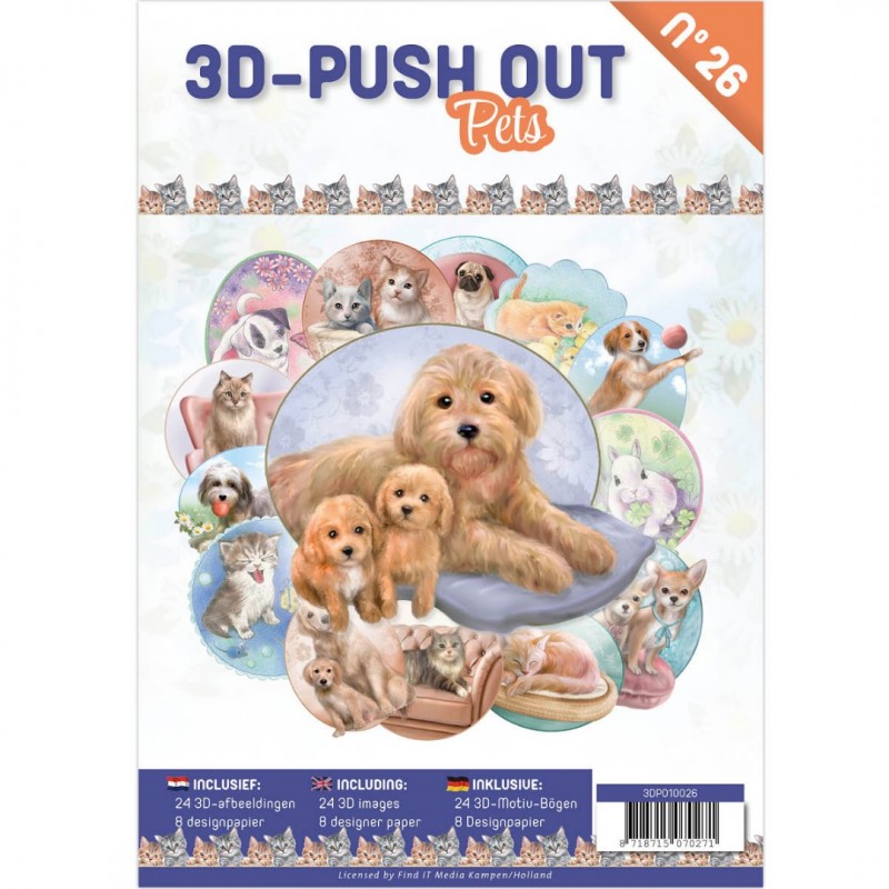 3D Push Out book 26 - Pets