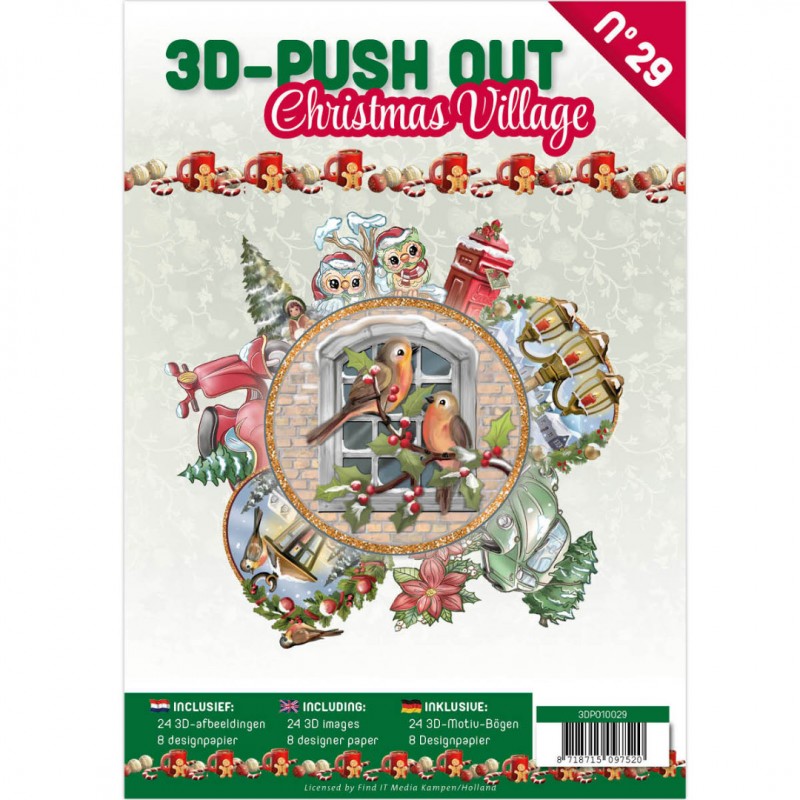 3D Push Out book 29 - Christmas Village 