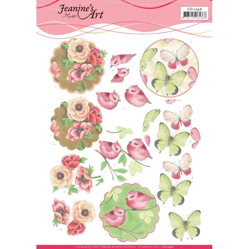 Wonderful Nature 3D Cutting Sheet by Jeanine's Art