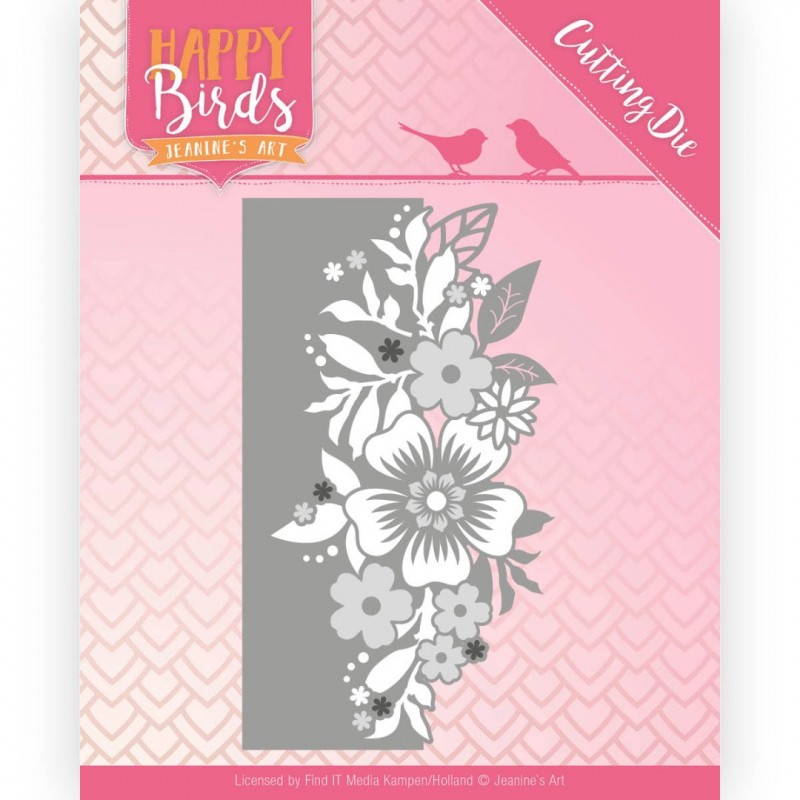 Flower Edge Happy Birds Cutting Die by Jeanine's Art