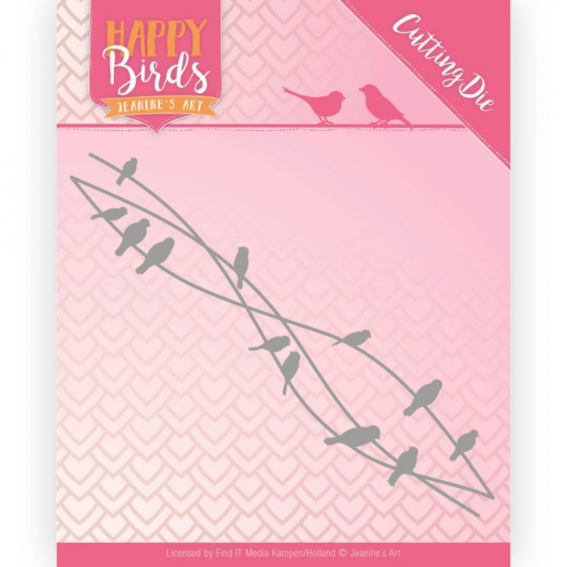 Bird Friends Happy Birds Cutting Die van Jeanine's Art