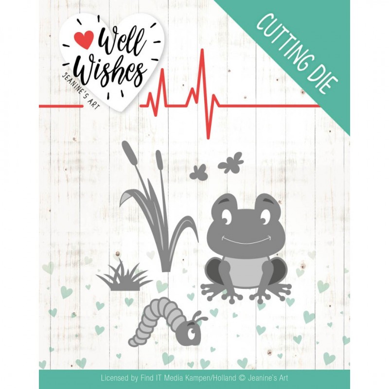 Smiling Frog Well Wishes Cutting Die by Jeanine's Art