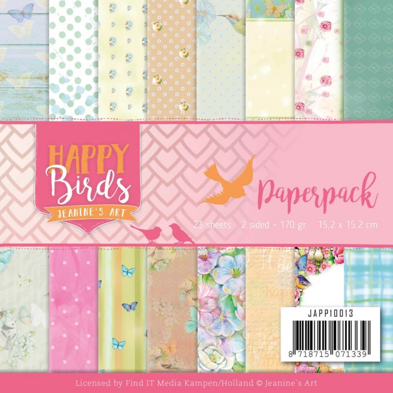 Happy Birds Paperpack by Jeanine's Art