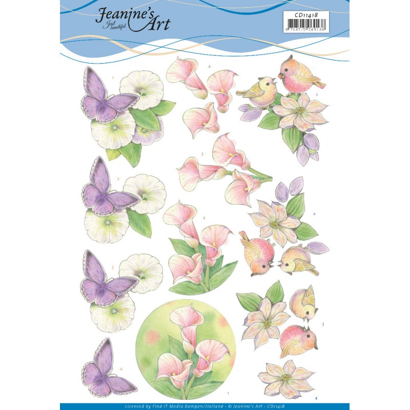 Wonderful nature 3D Cutting Sheet by Jeanine's Art