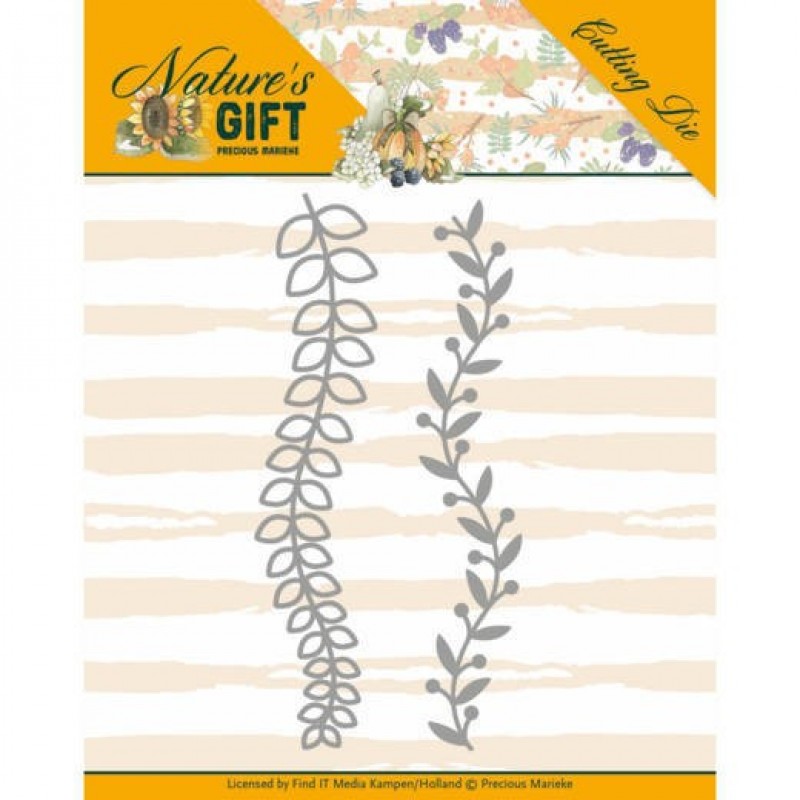 Leaves Border Cut and Emboss Dies Nature's Gift by Precious Marieke