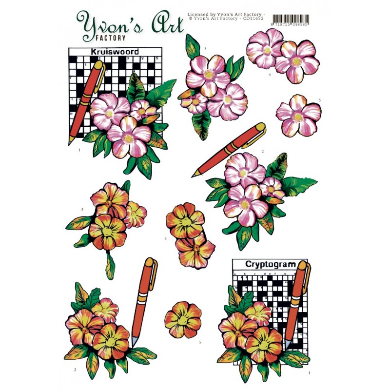 Crossword Puzzle 3D CS Yvon's Art