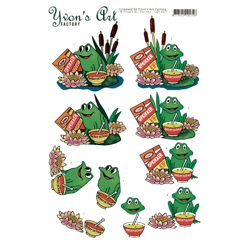 Get well Frog 3D CS Yvon's Art