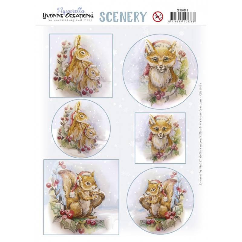 Push Out Scenery - Yvonne Creations - Aquarella - Fox