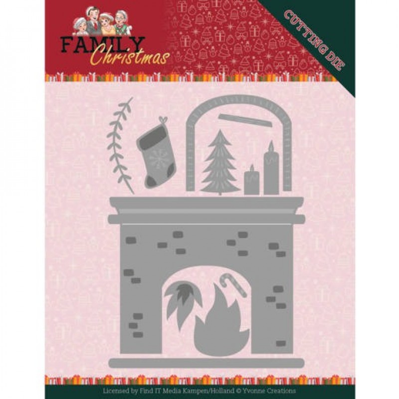 Fireplace - Family Christmas Dies by Yvonne Creations
