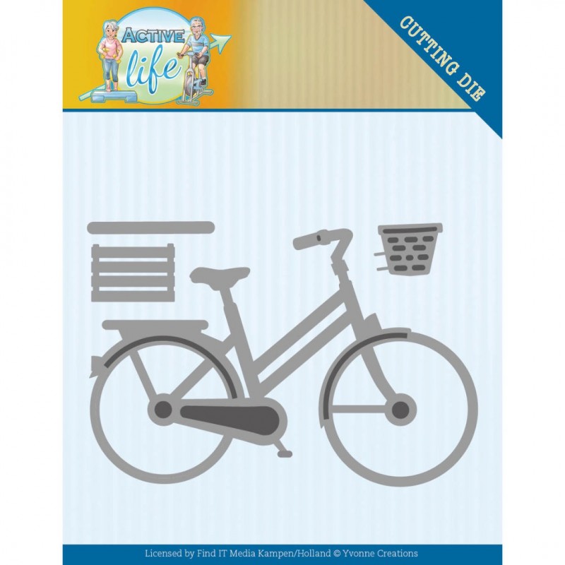 Bicycle Active Life Cutting Die by Yvonne Creations Bicycle Active Life Cutting Die by Yvonne Creations