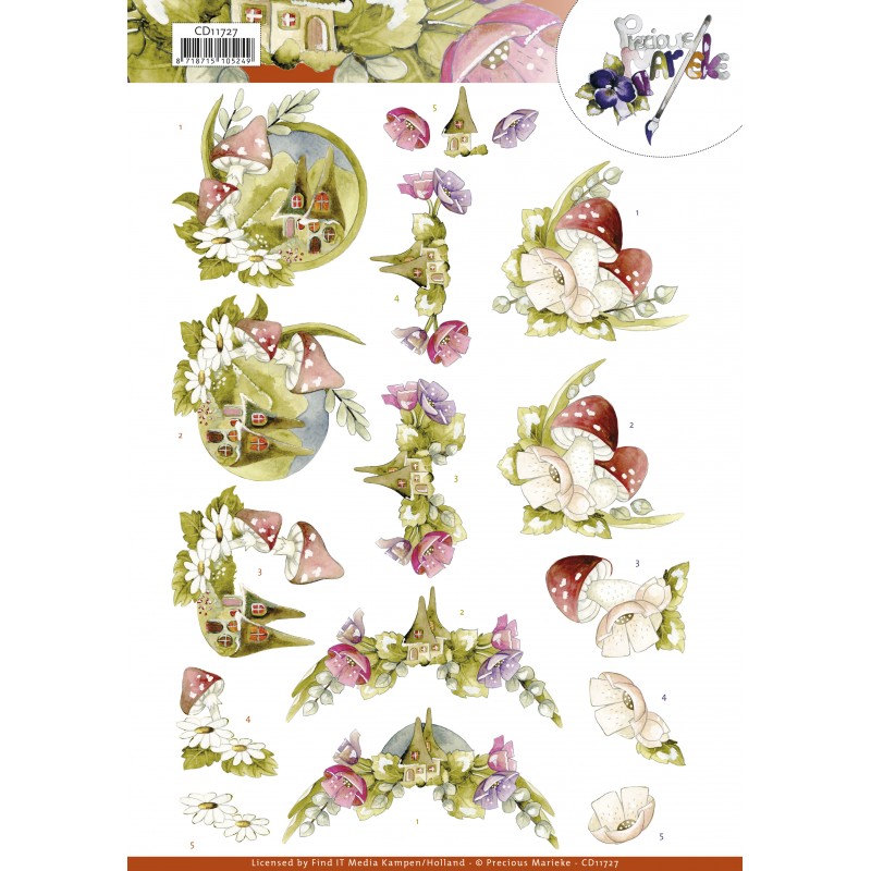 3D Cutting Sheet - Precious Marieke - Little Houses