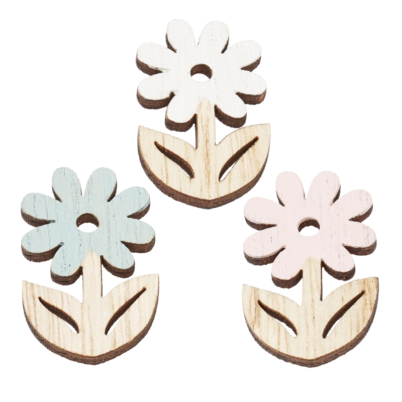Strooideel Bloem, ca. 3,5 cm, buidel met 6 st, gesorteerd