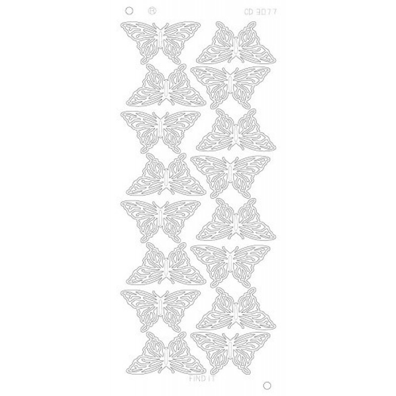 Butterflies Large Platinum - Goud