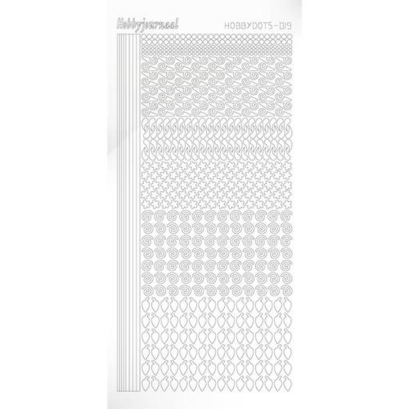 Hobbydots sticker - Adhesive White