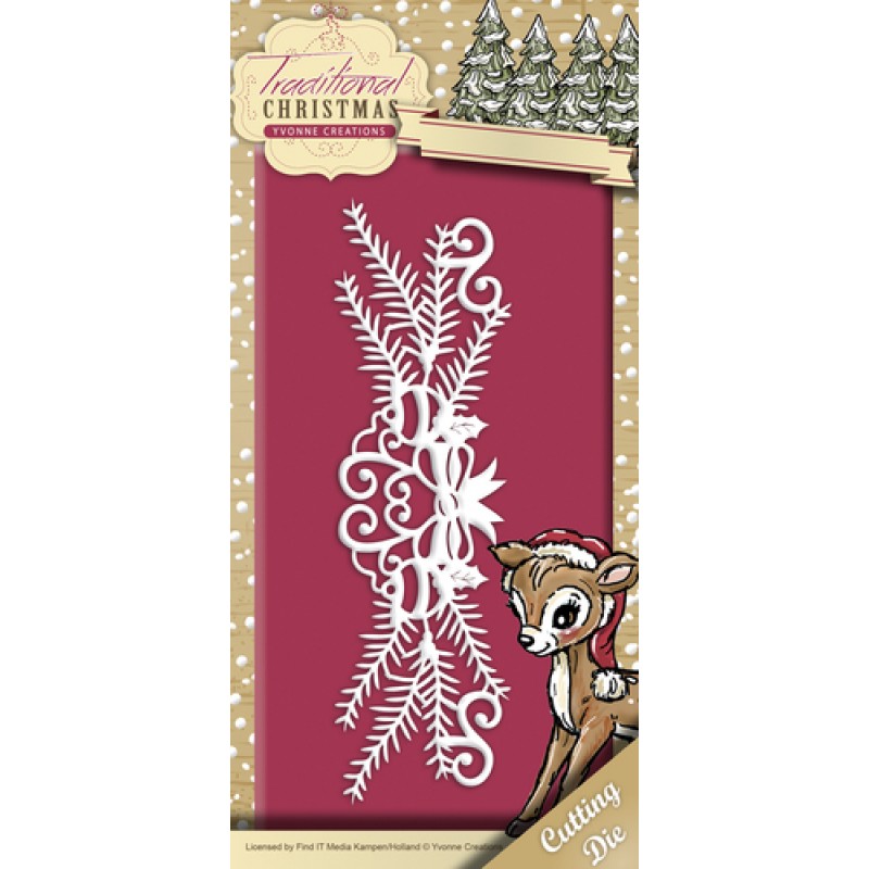Holiday Garland - Traditional Christmas - Snijmal - Yvonne Creations