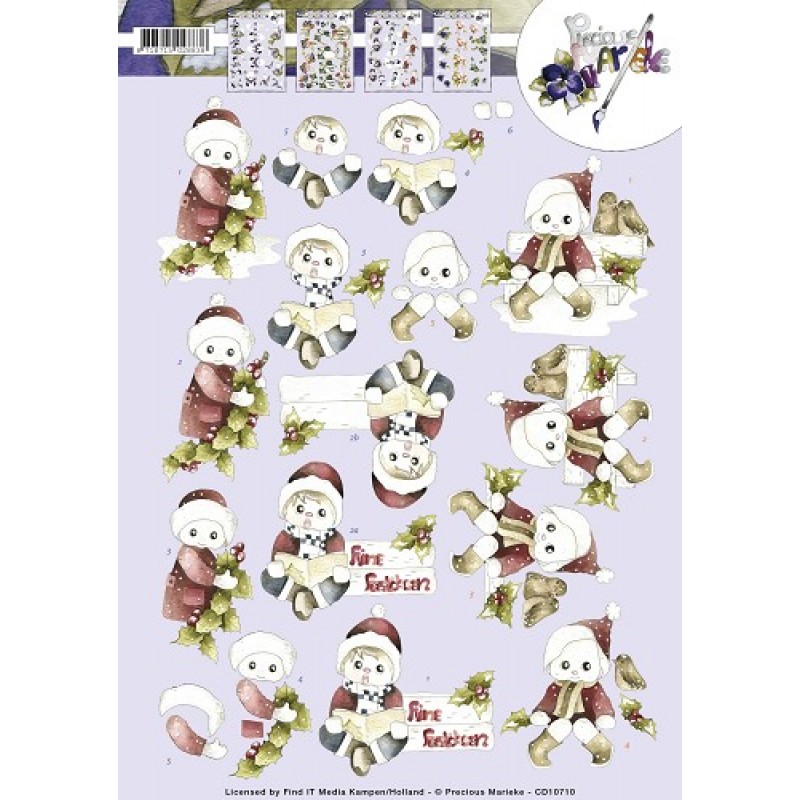 Nr. 1 Kerstpoppetjes 3D-Knipvel Precious Marieke