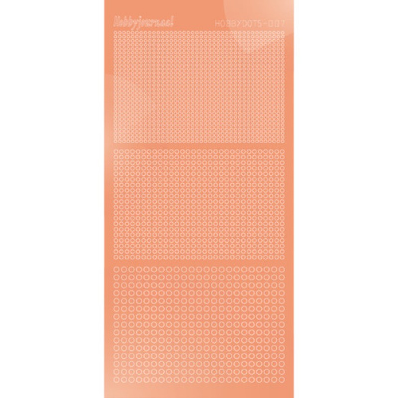 Hobbydots sticker - Mirror - Salmon