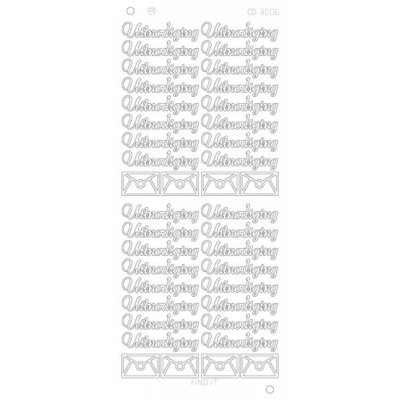 Uitnodiging platinum - Zilver