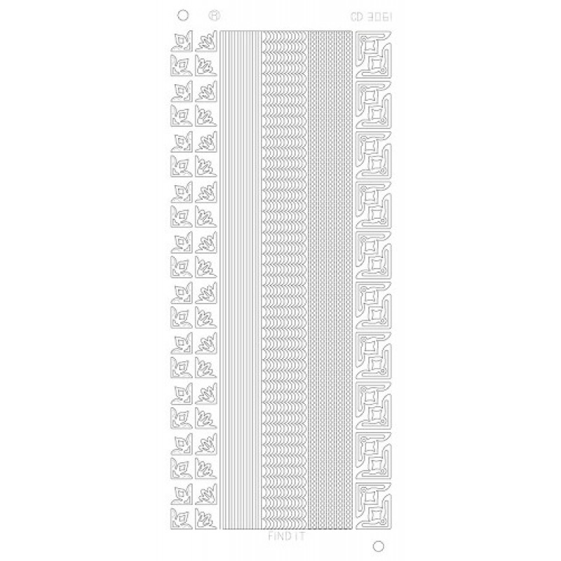 Various Lines Corners Platinum - Zilver