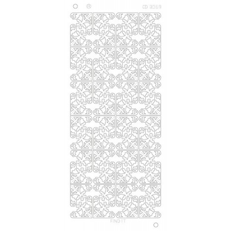 Flower Corners Platinum - Zilver