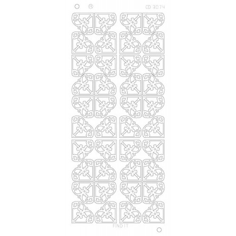 Flower Corners Platinum - Zilver