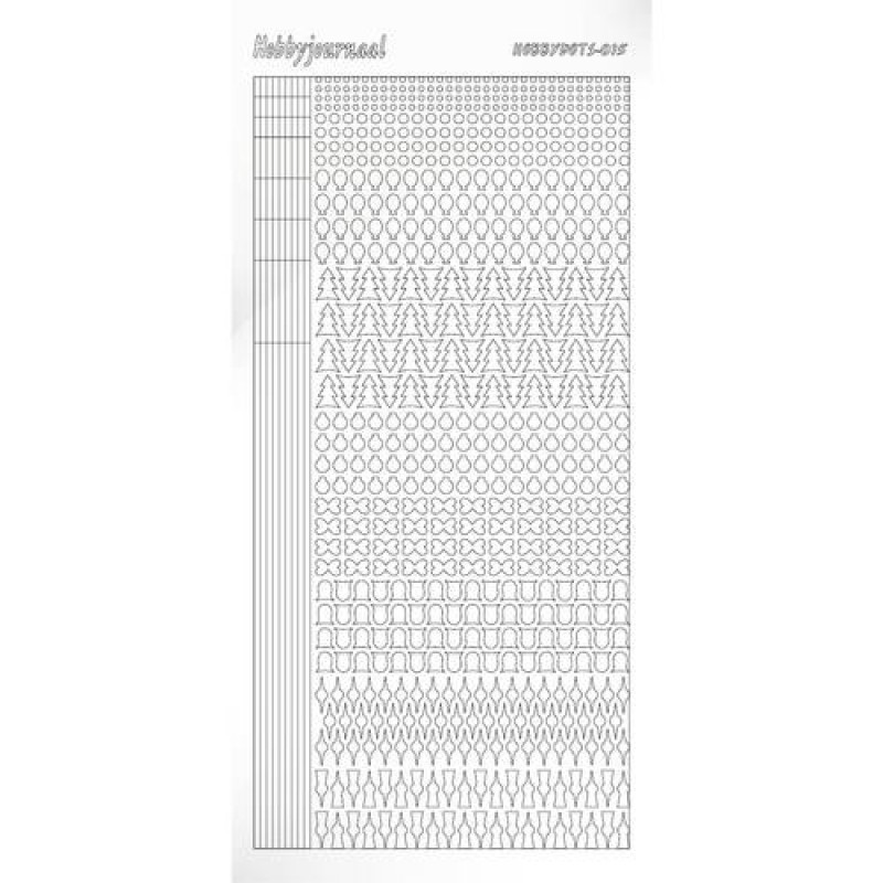 Hobbydots sticker - Adhesive White