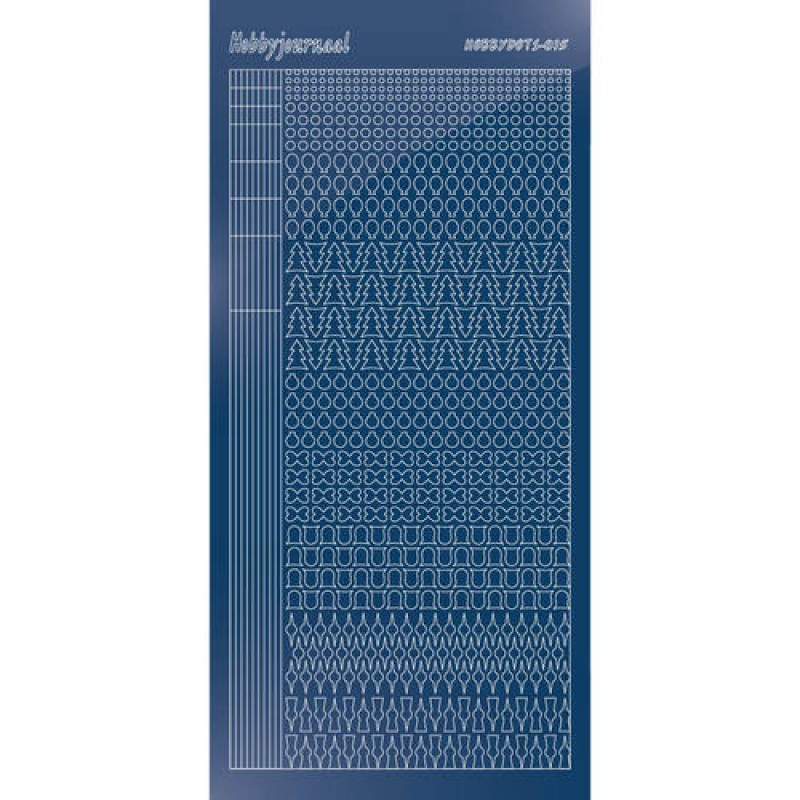 Hobbydots sticker - Mirror - Blue