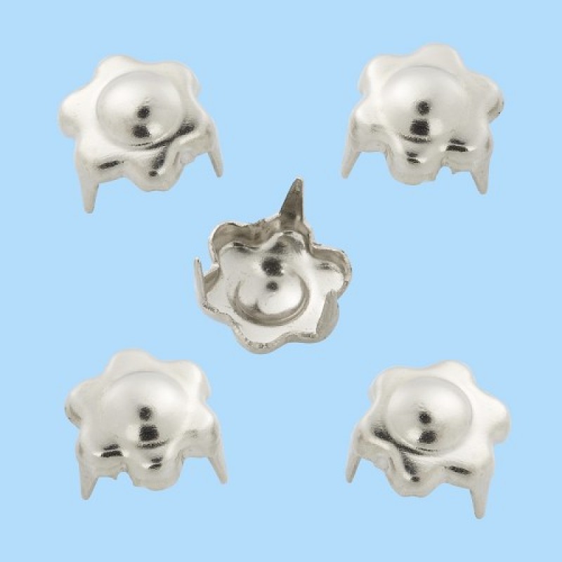 Rivets décoratifs XI, sachet avec 20 pcs, 8 mm, zinc, sans nickel, argent