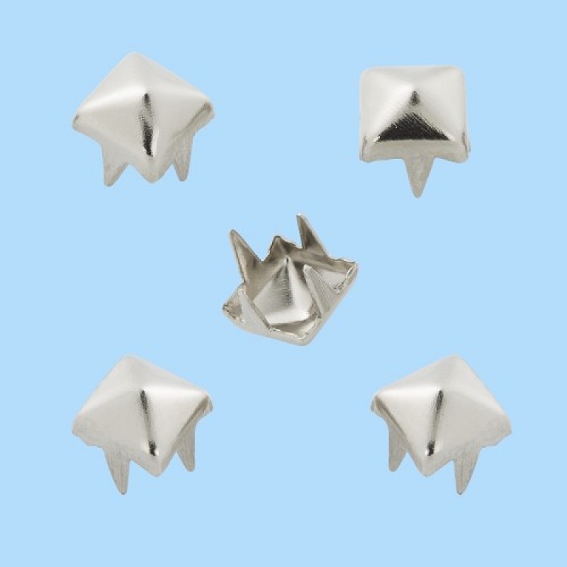 Rivets décoratifs XVI, sachet avec 20 pcs, 5 mm, zinc, sans nickel, argent