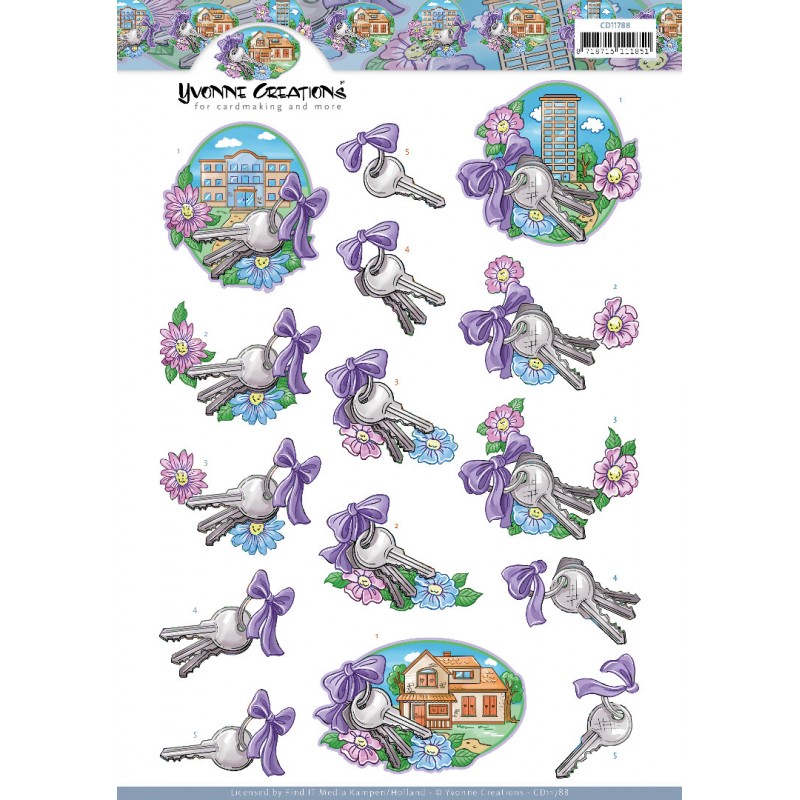 3D Cutting Sheet - Yvonne Creations - New House