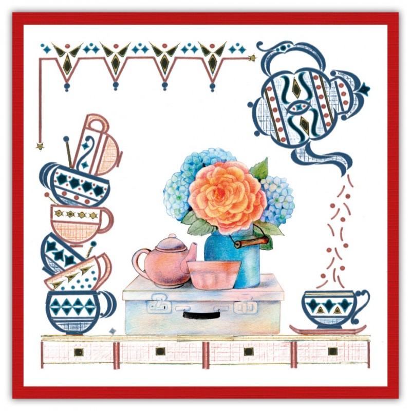 Dot and Do 238 - Jeanine's Art - Blue Flowers