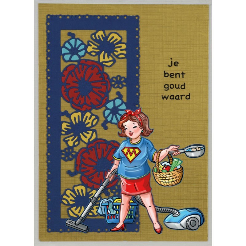 3D Cutting Sheet - Yvonne Creations - Bubbly Girls - Sweetheart - Super Girl